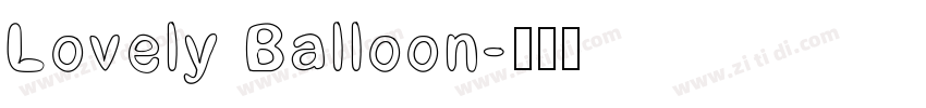 Lovely Balloon字体转换